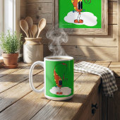 Lustig, Bunt, Verschroben, Cartoon-Charakter Kaffeetasse
