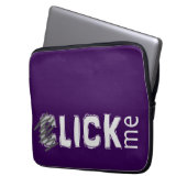 Lustig (C) lecken Sie mich Eisbrecher-Licht-Text Laptopschutzhülle (Vorderseite Links)