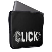 Lustig (C) lecken Sie mich Eisbrecher-Licht-Text Laptopschutzhülle (Vorne Rechts)