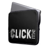 Lustig (C) lecken Sie mich Eisbrecher-Licht-Text Laptopschutzhülle (Vorderseite Links)