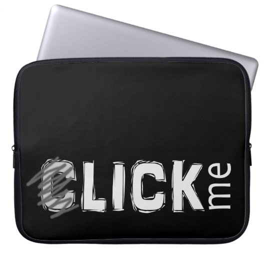 Lustig (C) lecken Sie mich Eisbrecher-Licht-Text Laptopschutzhülle (Vorderseite)