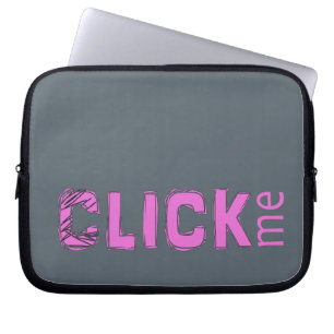 Lustig (C) lecken Sie mich Eisbrecher-Rosa Laptopschutzhülle