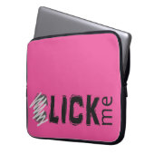 Lustig (C) lecken Sie mich Laptopschutzhülle (Vorderseite Links)
