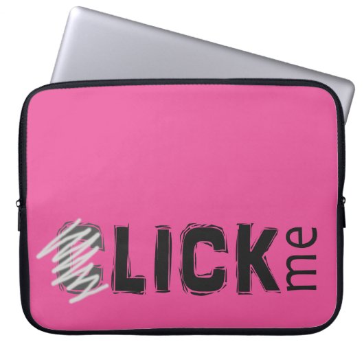 Lustig (C) lecken Sie mich Laptopschutzhülle (Vorderseite)