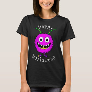 Lustig, Cartoon, Monster, Frohes Halloween T-Shirt