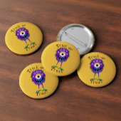 Lustig, Cartoon-Monster, Halloween "Süßes oder Sau Button