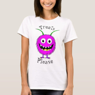 Lustig, Cartoon-Monster, Halloween "Süßes oder Sau T-Shirt