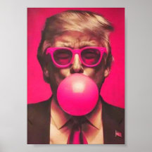Lustig Cool Trump Bubble Gum Rosa