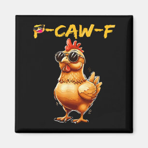 Lustig Cooles Huhn Sungles Krächzen F Humor Für Mä Magnet