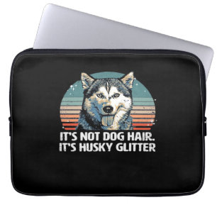 Lustig & Cute Siberian Husky Hund Glitter Klassisc Laptopschutzhülle