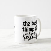 Lustig Das Beste Im Leben Wird Gerettet Kaffeetasse (VorderseiteRechts)
