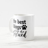 Lustig Das Beste Im Leben Wird Gerettet Kaffeetasse (Vorderseite Links)