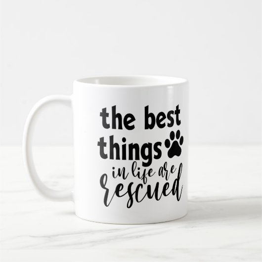 Lustig Das Beste Im Leben Wird Gerettet Kaffeetasse (Links)