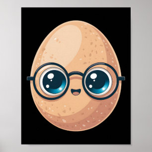 Lustig Das gute Ei Lehrer Halloween-Kostüm Essen Poster