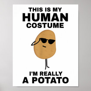 Lustig Das ist mein menschliches Kostüm Ich bin wi Poster