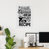 lustig, dass du meinst, nicht Teil des Rezeptes zu Poster (Heimbüro)