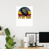 Lustig, dass ich diese Dartscheibe treffen würde D Poster (Heimbüro)