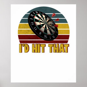 Lustig, dass ich diese Dartscheiben Ziel Dart Spie Poster