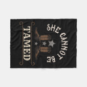 lustig, dass sie nicht gezähmt werden kann fleecedecke (Vorderseite (Horizontal))