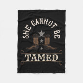 lustig, dass sie nicht gezähmt werden kann fleecedecke (Vorderseite)