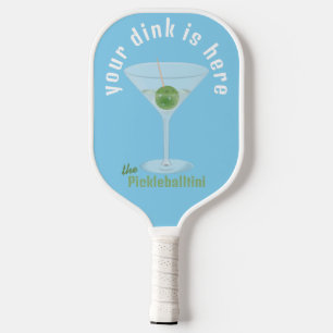 Lustig Dein Dink ist hier Pickle Martini - Blau  Pickleball Schläger