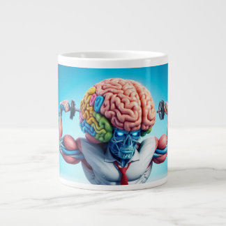 Lustig, Dein Gehirn ist wie ein Muskel Jumbo-Tasse