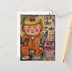 Lustig Der große Kleinkind-Präsident Postkarte