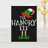 Lustig Der Hungrige Elf Passendes Familien Gruppen Karte (Gelbe Blume)