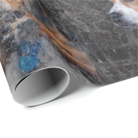 Lustig der schmutzige Sturm-Tür-Beagle Geschenkpapier (Rolleneckpunkt)