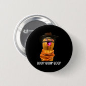 Lustig Der Verbrannte Erdnuss-Goop-Bungulator Button (Vorne & Hinten)