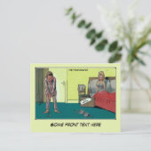 Lustig der wirkliche Golfspieler, gerade Ankündigungspostkarte (Stehend Vorderseite)