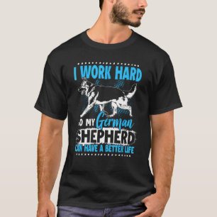 Lustig Deutsche Schäferhund Liebhaber Grafik Fraue T-Shirt