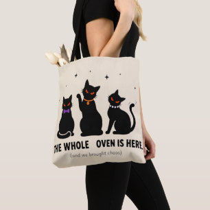 Lustig Die ganze Hexenzunft ist hier Schwarze Katz Tasche