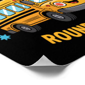 Lustig Die Räder Auf Dem Bus Poster (Ecke)