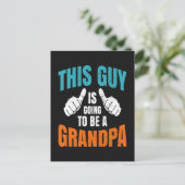 Lustig dieser Typ wird ein Opa Postkarte (Stehend Vorderseite)
