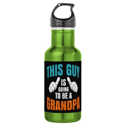 Lustig dieser Typ wird Opa Edelstahlflasche (Vorderseite)