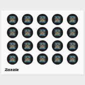 Lustig, du bist entweder ein schlauer Kerl oder ei Runder Aufkleber (Blatt)