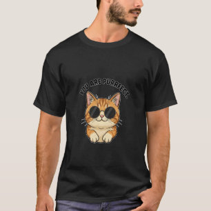 Lustig Du bist Katzenliebhaber Purrfect Wortspiel T-Shirt
