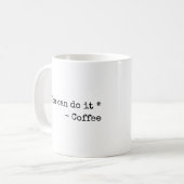 Lustig Du schaffst es Kaffeetasse (Vorderseite Links)