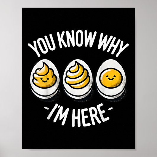 Lustig, du weißt warum ich hier Deviled Egg Famili Poster (Vorne)