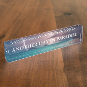 Lustig "ein anderer Tag im Paradies " Namensplakette (Seite)