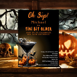 Lustig ein kleines bisschen älter Halloween Geburt Einladung
