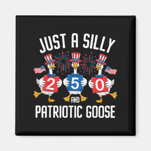 Lustig einfach eine alberne patriotische Gans 4. J Magnet