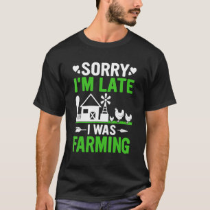 Lustig Entschuldigung ich bin spät dran ich habe T T-Shirt