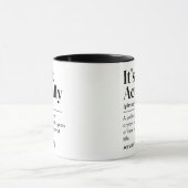 Lustig Er ist eigentlich Dr. Definition PhD Abschl Tasse (Zentrum)