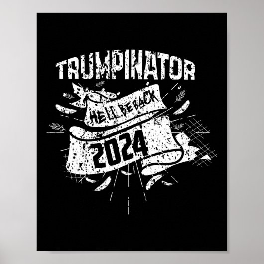 Lustig Er Wird Ck Trump Trumpinator Unterstützer S Poster (Vorne)