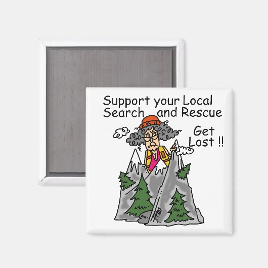 Lustig erhalten Sie verloren Magnet (Vorderseite/Rückseite)