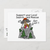 Lustig erhalten Sie verloren Postkarte (Vorne/Hinten)