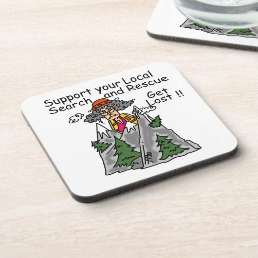 Lustig erhalten Sie verloren Untersetzer (Linke Seite)