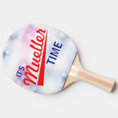 Lustig "es ist Mueller-Zeit " Tischtennis Schläger (Seitenansicht)